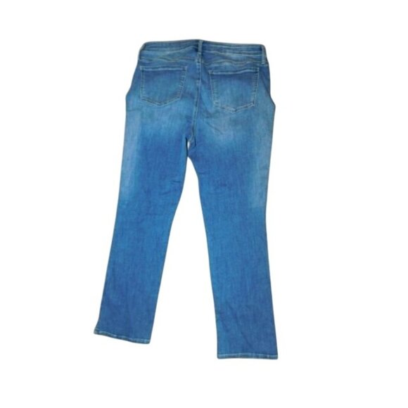NYDJ Size 12 Sheri Slim Stretch Med Wash Denim Jeans - Picture 2 of 2